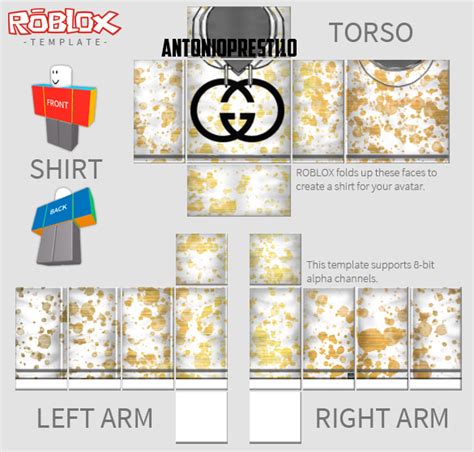 roblox clothing gucci template transparent|roblox shirt design template.